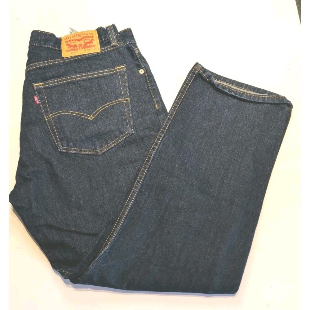 Levi’s 505 Regular Fit Men’s 36x30 Dark Blue EUC Jeans